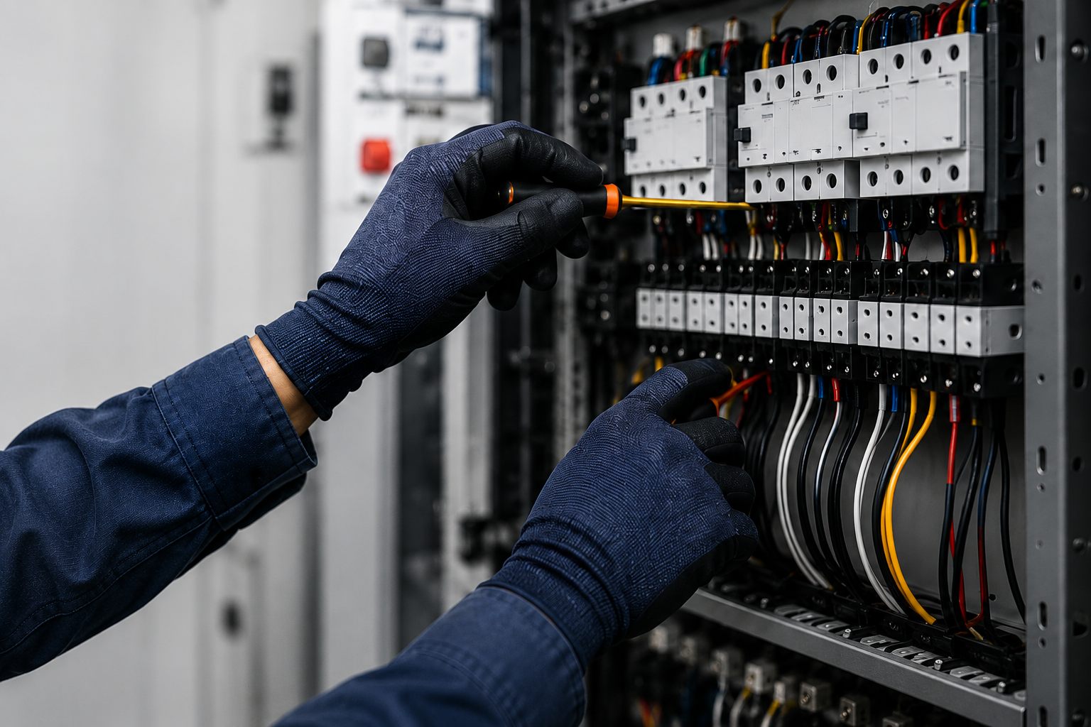 RPM Electrical Solutions technician at work